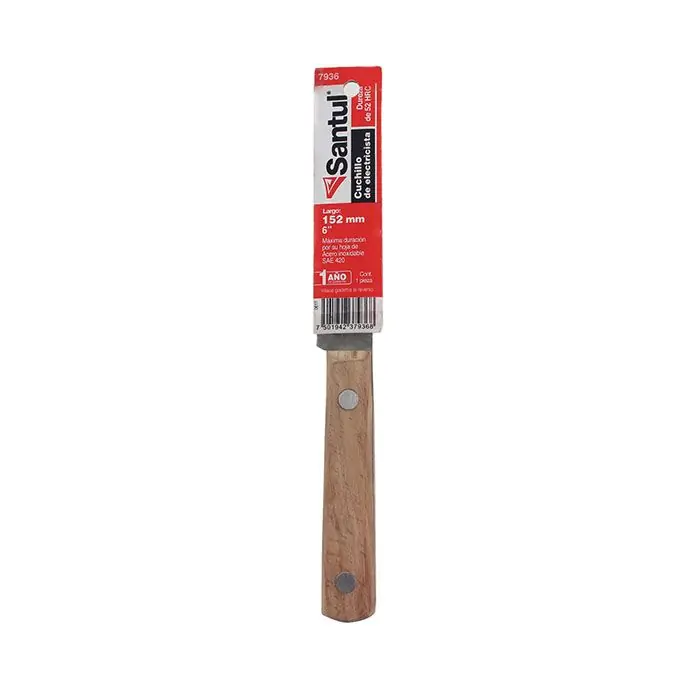 [7936] Cuchillo P/ Electricista 6" Santul