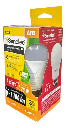 Foco Led 10w a 12w Calida Cod. 1328