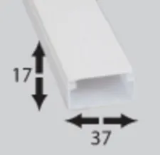 [1737] Canaleta Pvc 2mt 17X37 mm