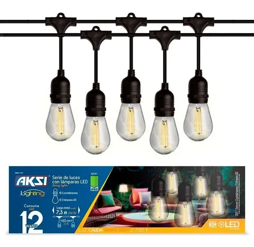 Guirnalda Serie 12 Focos Led 7.3 M