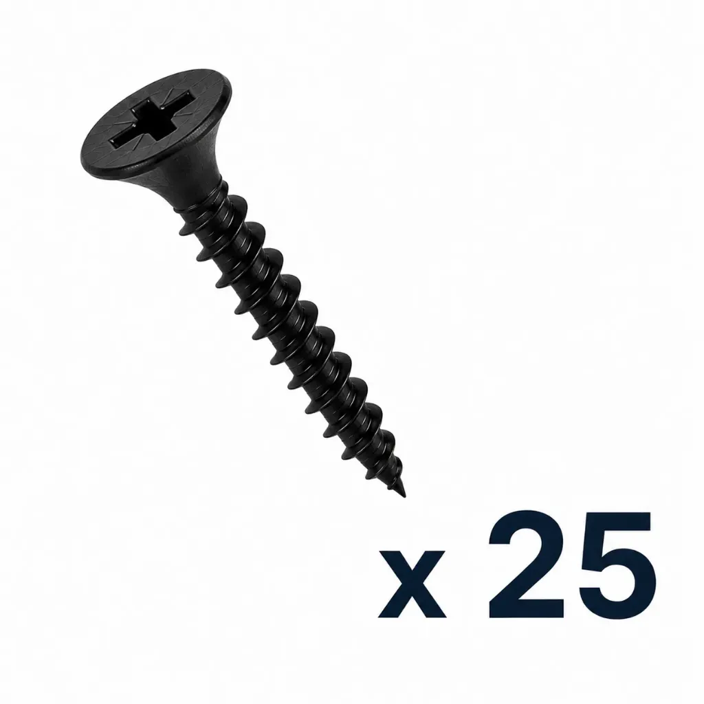 [44336] Pija Negra Multiusos 6X3/4" 25 piezas