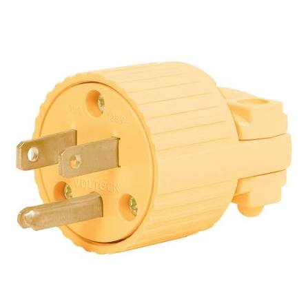 Clavija Plastica con Tierra Amarilla Cod. 117362