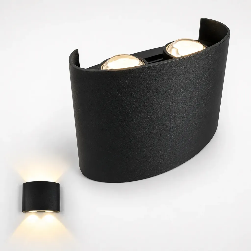 [41121] Arbotante Pared 2 Luces Calido 8W Exterior Wanergy
