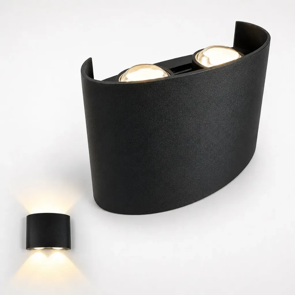 [41121] Arbotante Pared 2 Luces Calido 8W Exterior Wanergy
