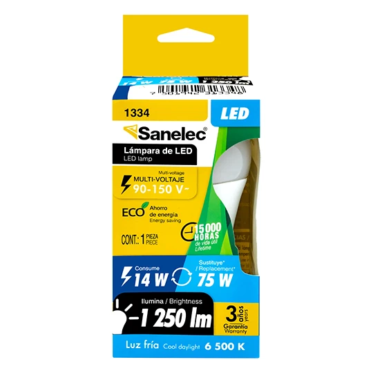 Foco Led 14w a 15w Dia E26 Cod. 1334 / 120029