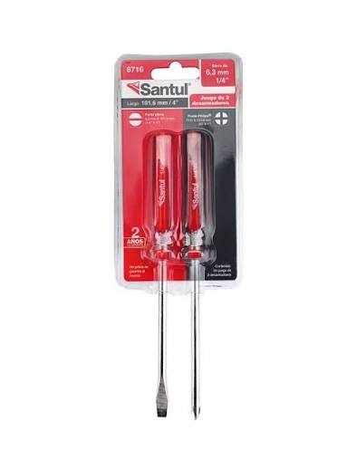 Juego Desarmador 1/4" 2Pz