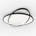 Lampara Plafon 2 Aros Negro 3 Temperaturas 60W Wanergy