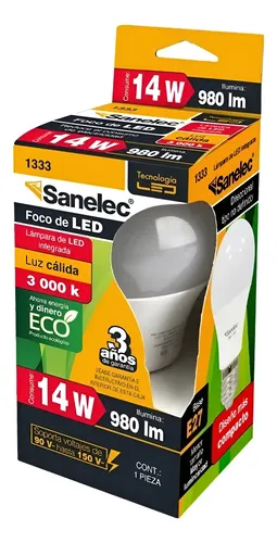 Foco Led 14w a 15w Calida E26 Cod. 1333 / 120079