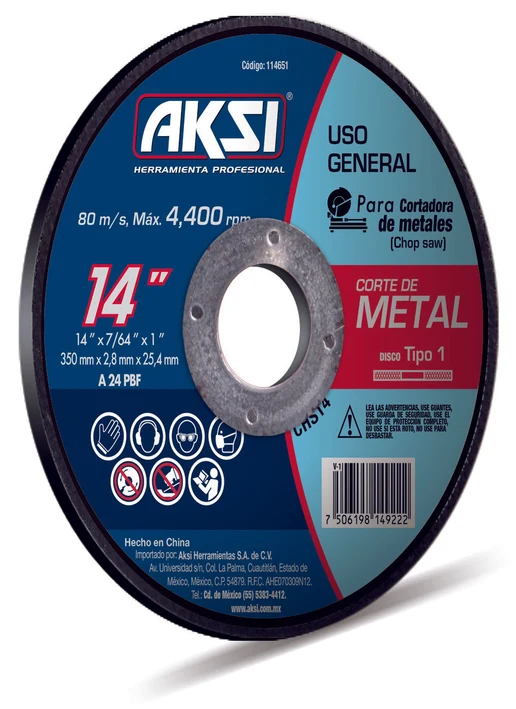 Disco Metal Desbaste 41/2"X6.4Mm Cod. 114682