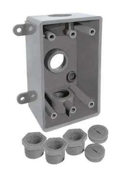 Condulet FS 1/2" y 3/4" 3 Orificios 13mm y 19mm PVC Argos