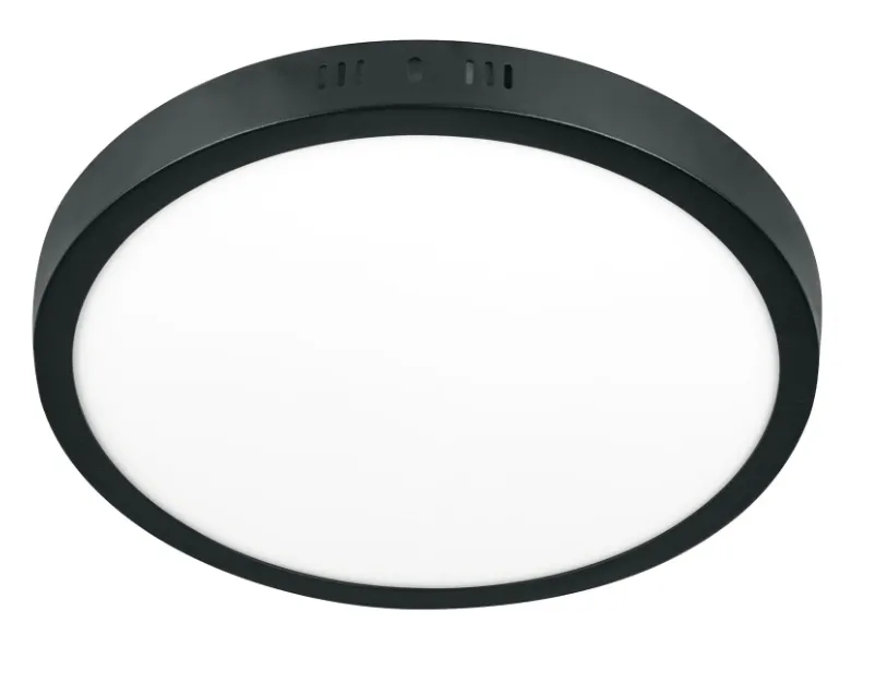 Fat Redondo Aro Negro 18W Dia Lampara Led Sobreponer Cod. adir 14130 LLSP18N6500